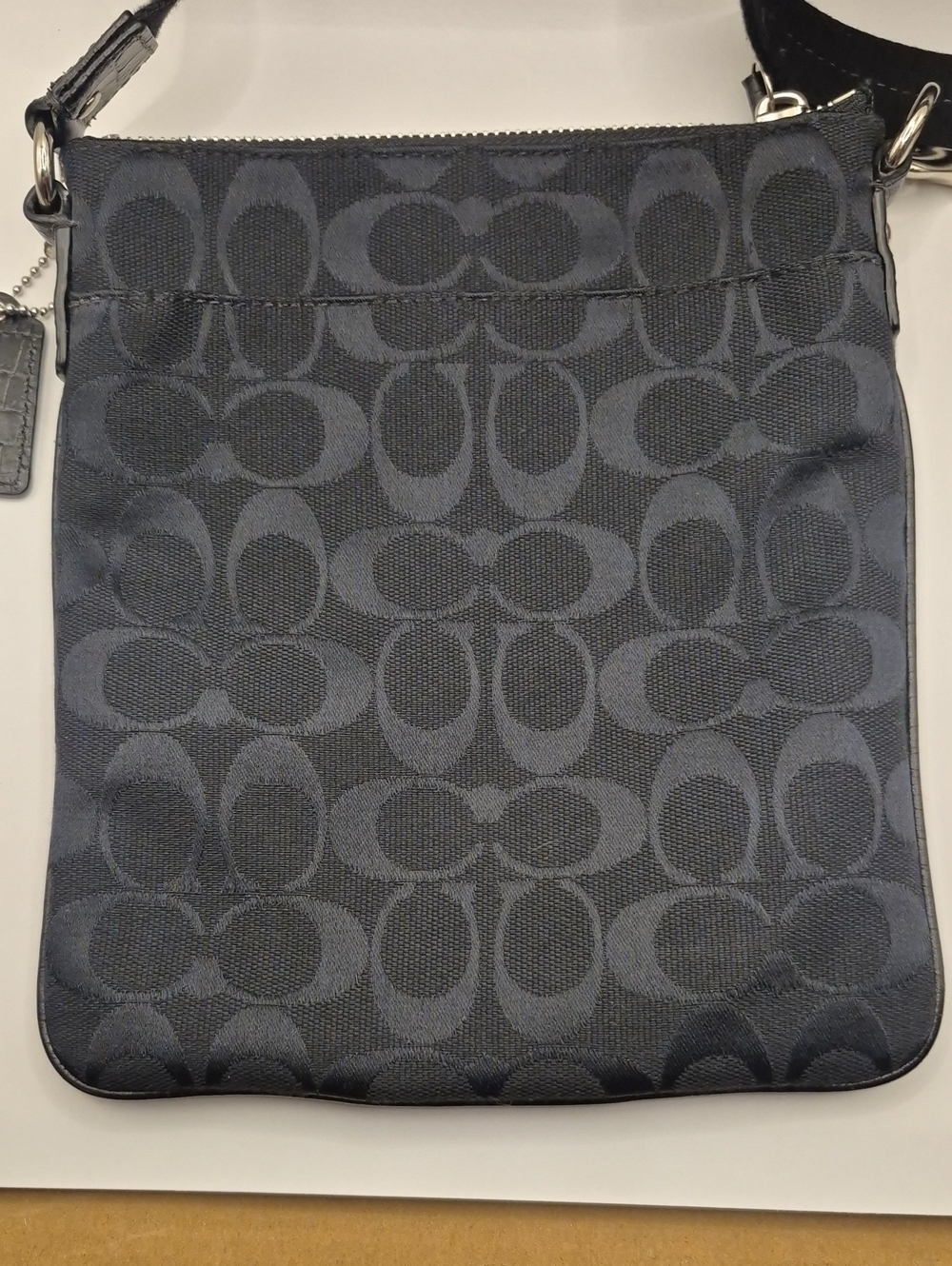 COACH Sutton Sugnature Black CANVAS CROSSBODY - Picture 3 of 11
